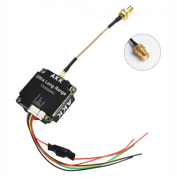 AKK TX5000AC Ultra Long Range 5W 80CH VTX (4.9–6G)