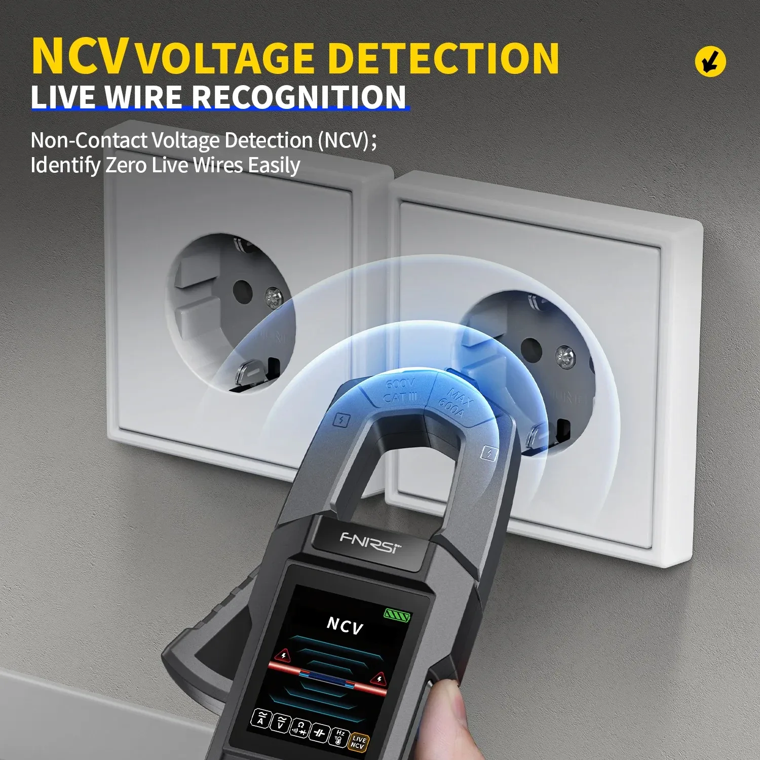 FNIRSI DMC-100 DC/AC Current Voltage Clamp Meter Multimeter