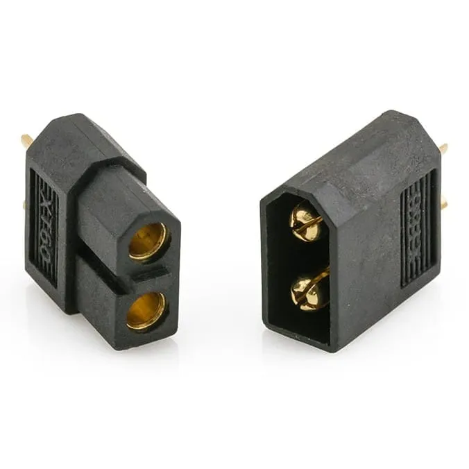 Generic XT60 Power Connector — Black (1 Pair)