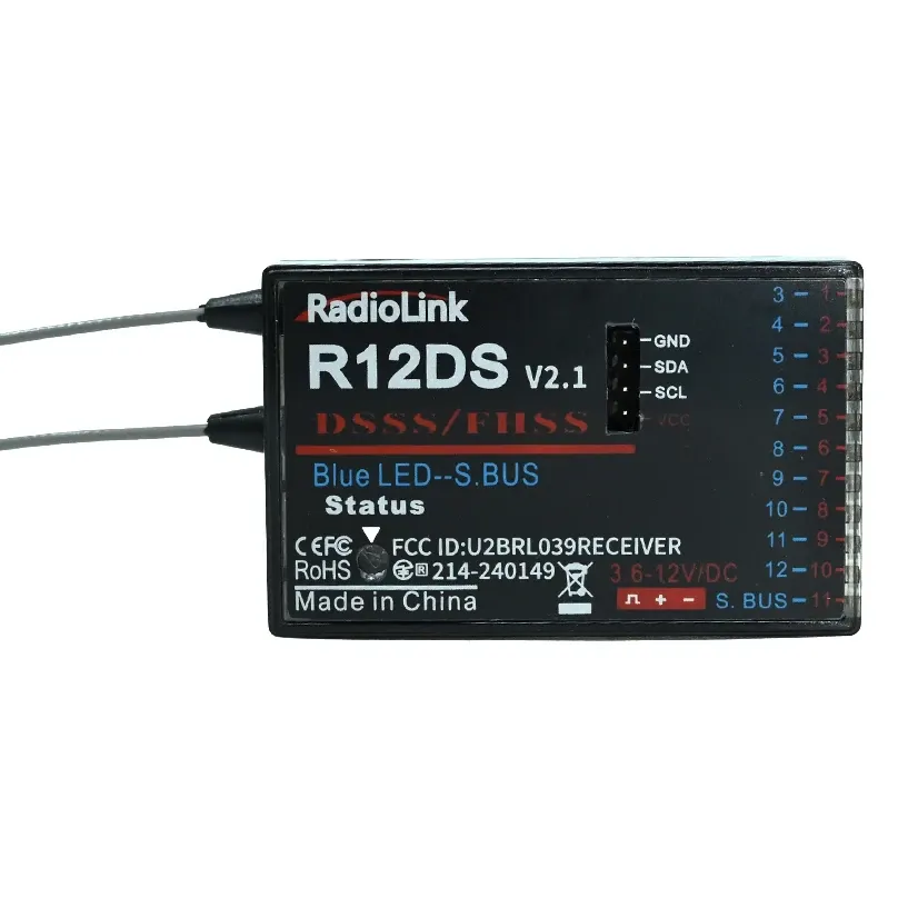 Radiolink R12DS 2.4GHz 12CH SBUS/PWM Receiver