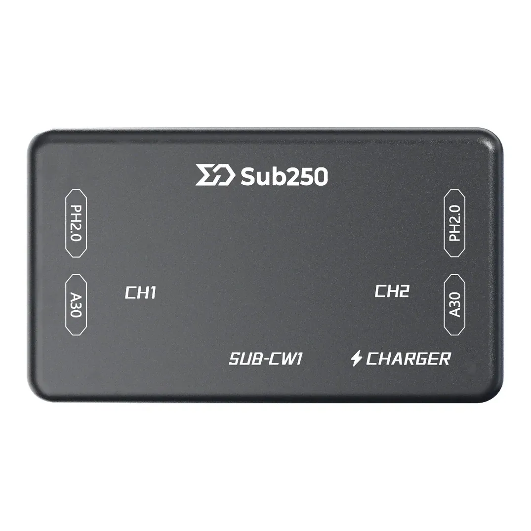 Sub250 CW1 Charger for A30 and PH2.0 Battery Connectors