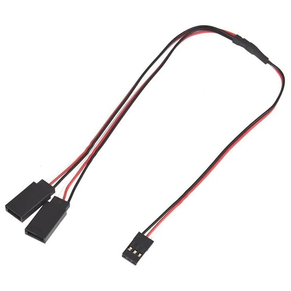 1 JR Male to 2 Futaba Female Y Servo Extension Wire (30cm)