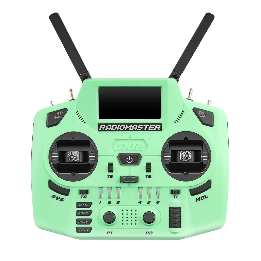 RadioMaster GX12 Dual-Band Crush Radio Controller (M2, ELRS 2.4GHz) — Color: Green