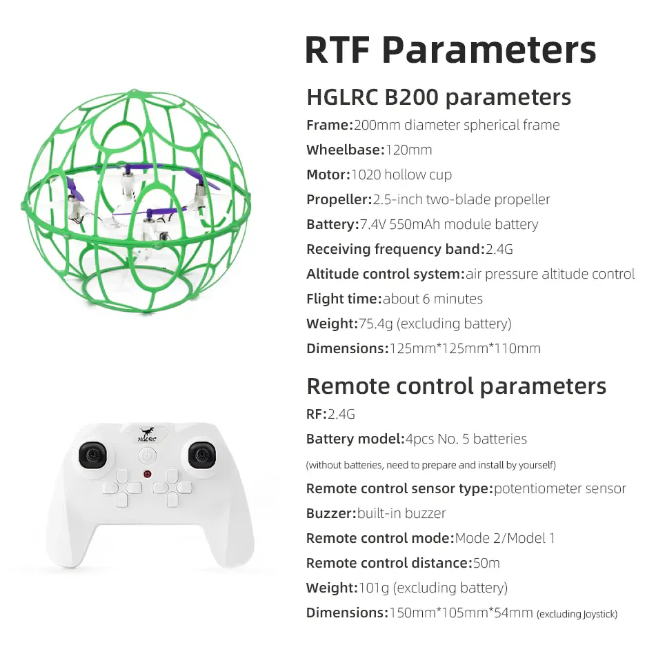 HGLRC B200 Soccer Drone Kit