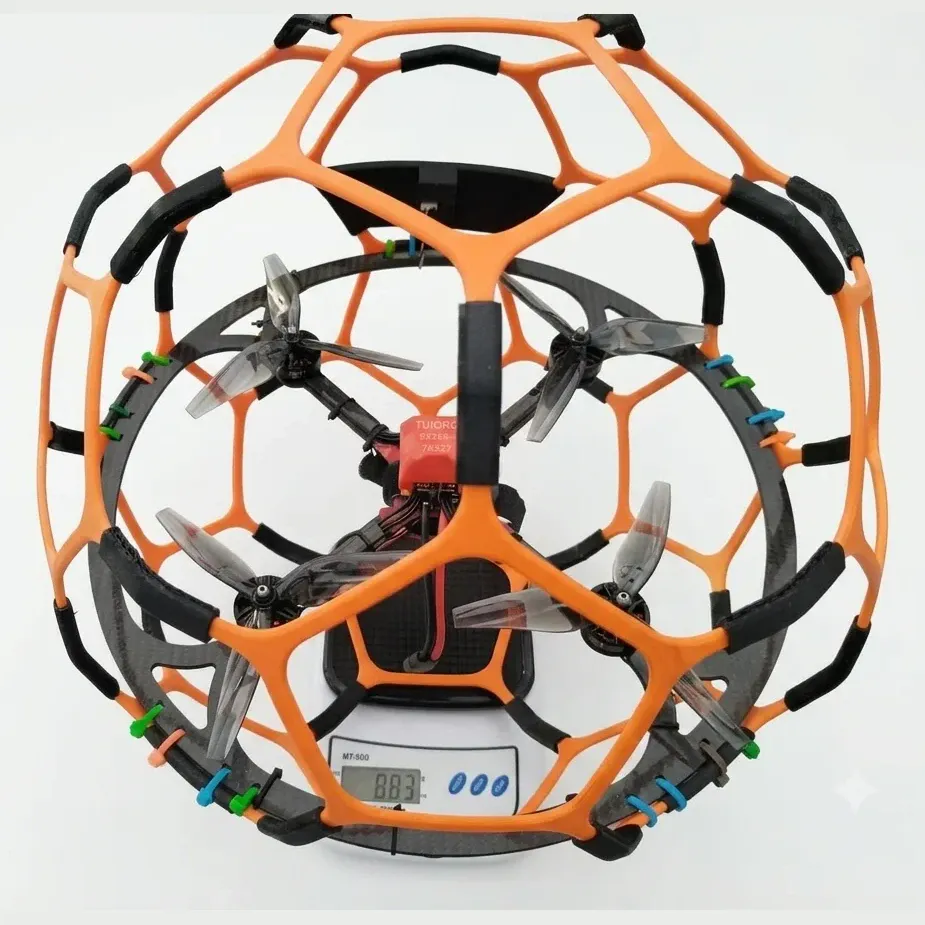 TP-70 400mm Caged Soccer Drone, 2807 Motors, ELRS