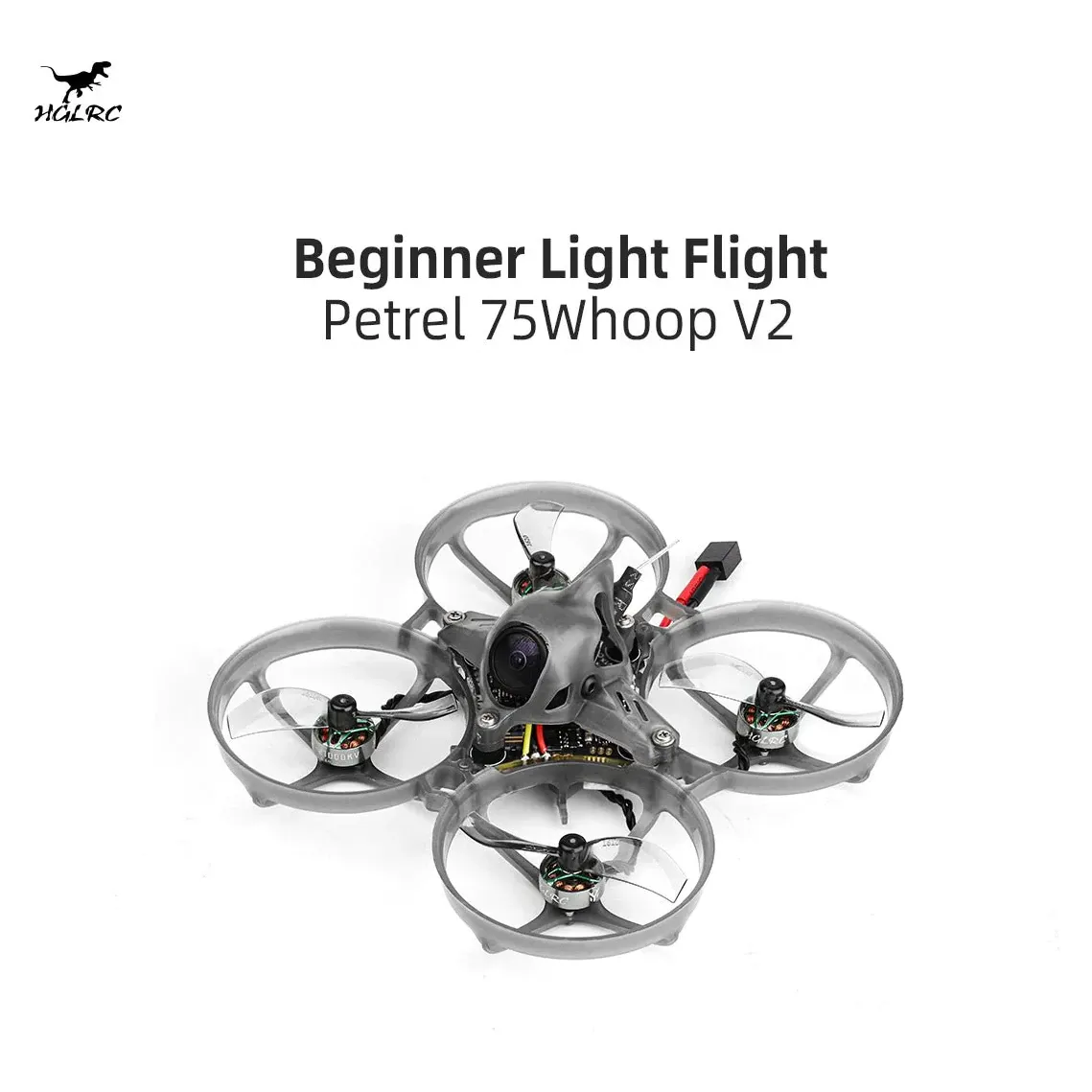 HGLRC Petrel 75Whoop V2 1S Brushless Indoor FPV Drone (ELRS)