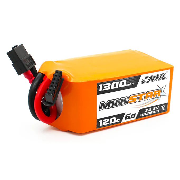 CNHL MiniStar 1300mAh 6S 22.2V 120C LiPo Battery (XT60)