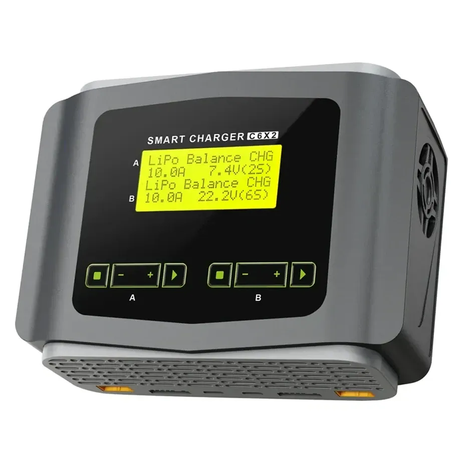 HTRC C6X2 AC 150W / DC 240W 10A Dual-Channel 1-6S Charger
