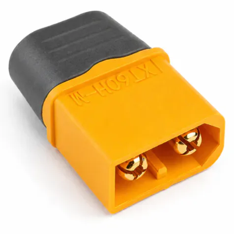 Amass XT60H-M Connector (Grey/Yellow)