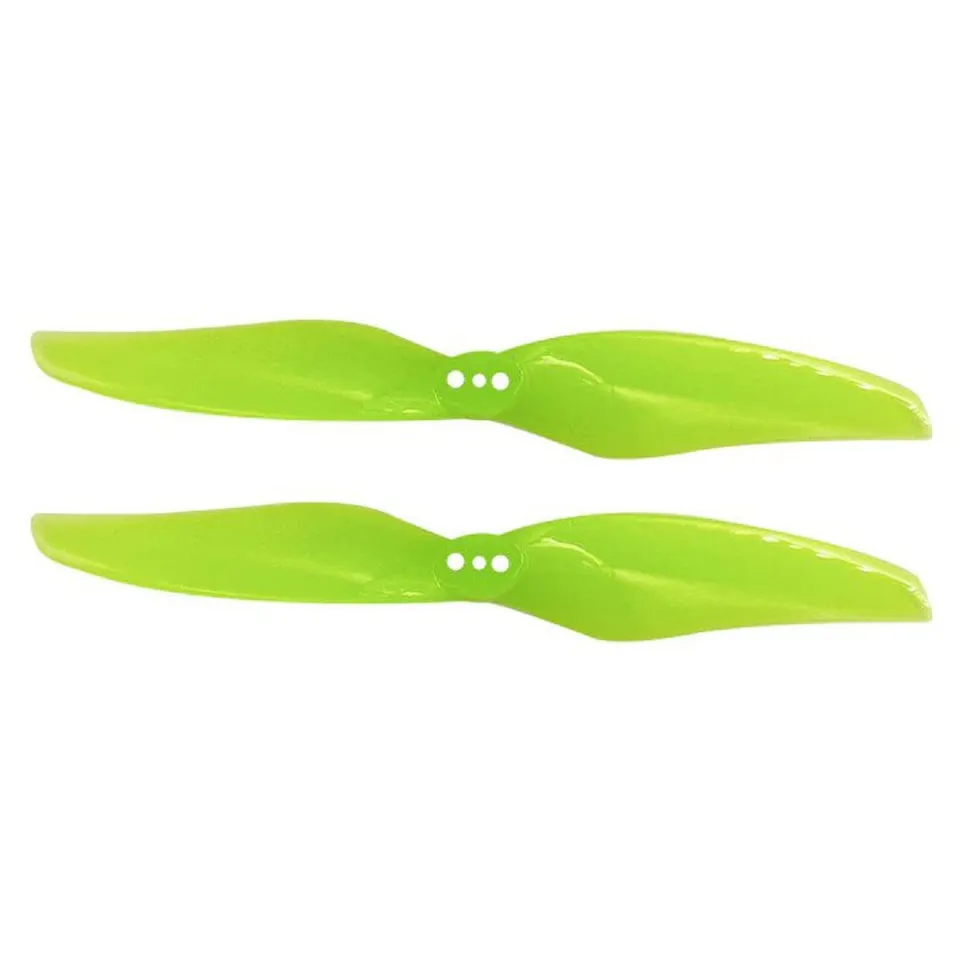Gemfan Hurricane 4024 2-Blade Propeller (1.5mm Shaft, Set of 8) (4CW+4CCW) — Color: Clear Yellow