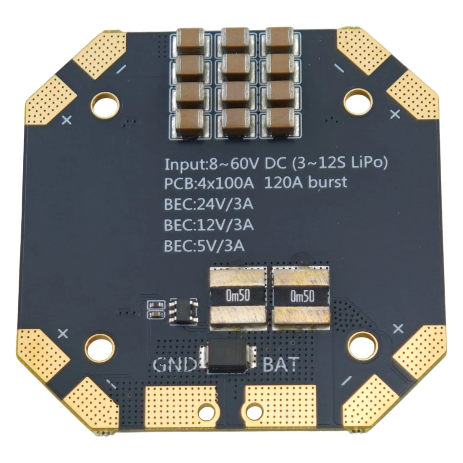 HGLRC PDB V2 4x100A 12S Power Distribution Board