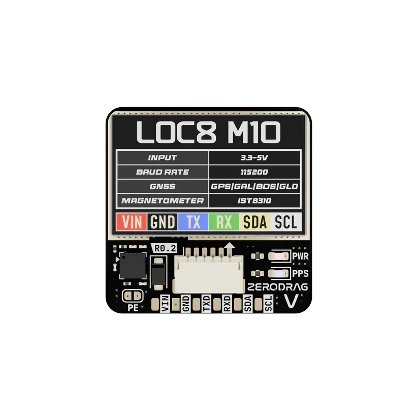 Zerodrag LOC8-M10 GPS Module with Compass