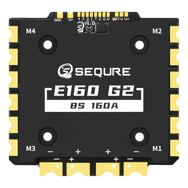 SEQURE E130/E160 G2 12S 130A/160A BLHeli_32 ESC — Model: E160 G2