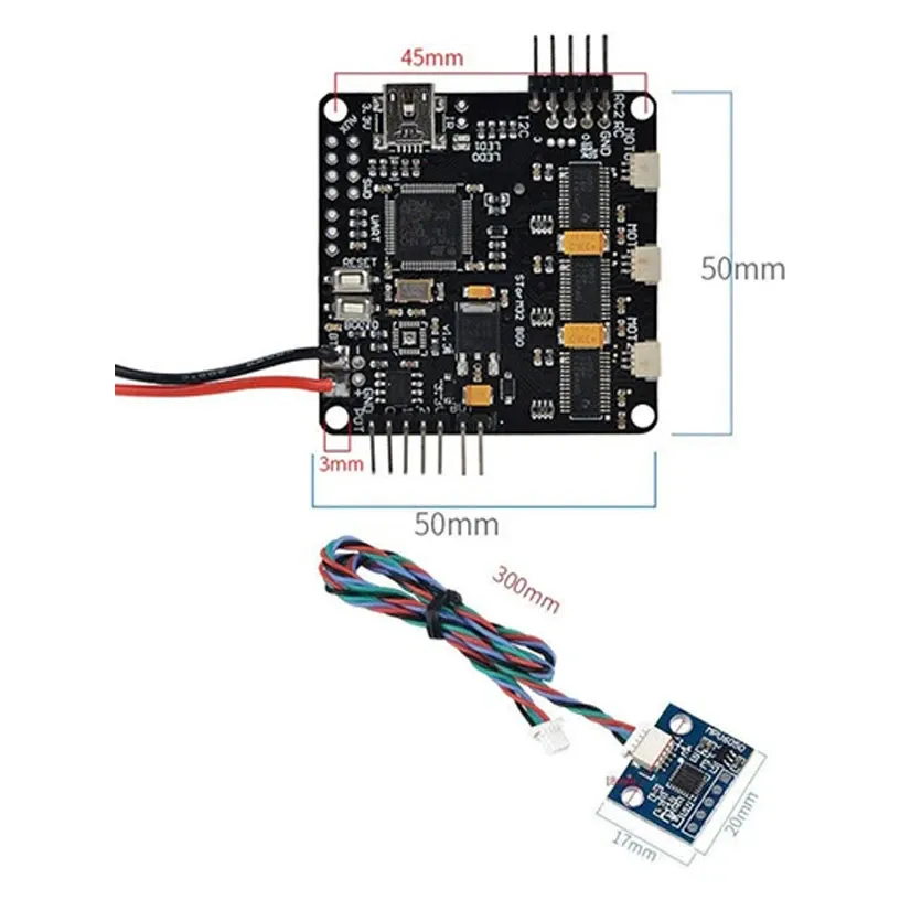Storm32 BGC V1.3 F103RC 3-Axis Brushless Gimbal Controller Board