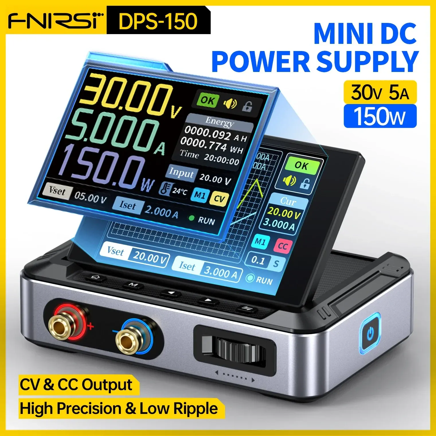 FNIRSI DPS-150 Mini Adjustable DC Power Supply