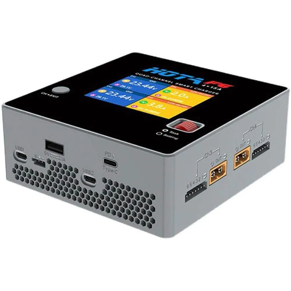 HOTA F6 250W 15A 1-6S Quad Channel DC Charger
