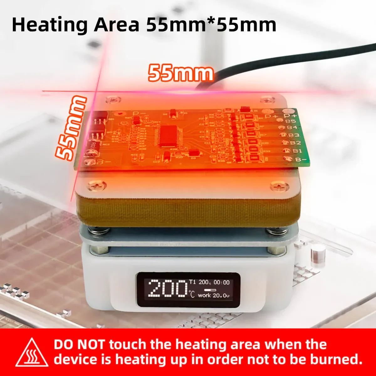 SEQURE T55 Smart Mini Adjustable Soldering Hot Plate