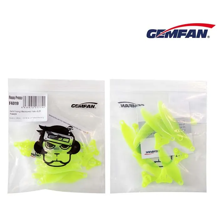 Gemfan Floppy Proppy F4019 3-Blade Propeller (Set of 4 — 2CW+2CCW)