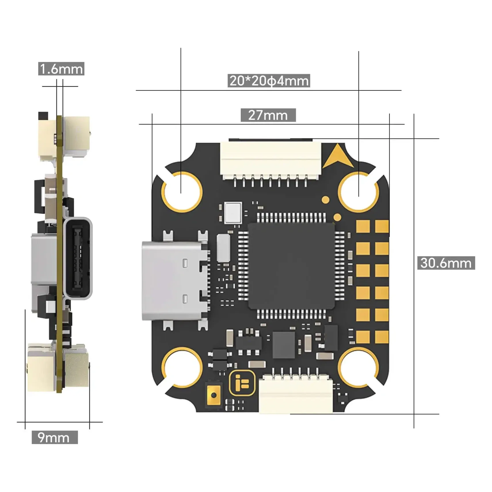 iFlight Borg F7 Mini Flight Controller (ICM42688)