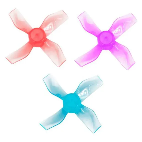 Gemfan 1220-4 31mm 4-Blade Whoop Propeller (0.8mm Shaft, Set of 8) (4CW+4CCW)
