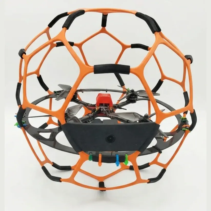 TP-70 400mm Caged Soccer Drone, 2807 Motors, ELRS