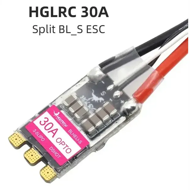 HGLRC 30A 3-5S DShot600 BLHeli_S ESC