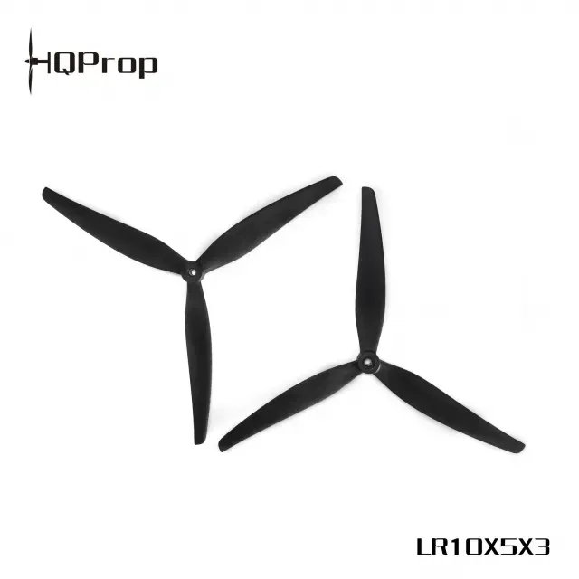 HQProp LR10X5X3 (2CW+2CCW) Black Glass Fiber Reinforced Nylon Prop