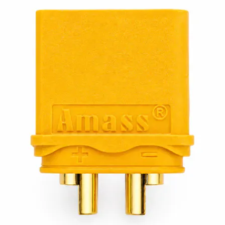 Amass XT60H-M Connector (Grey/Yellow)