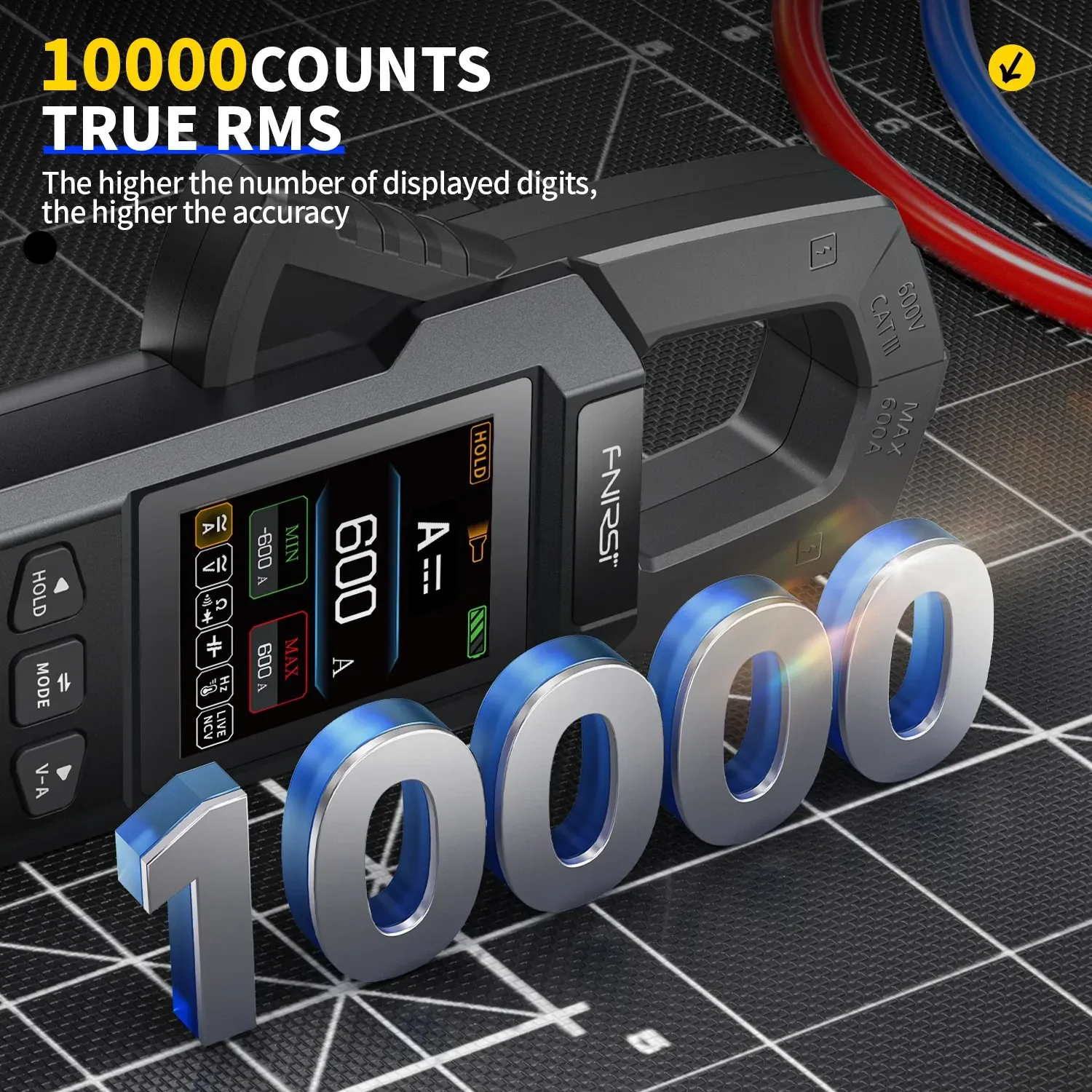 FNIRSI DMC-100 DC/AC Current Voltage Clamp Meter Multimeter