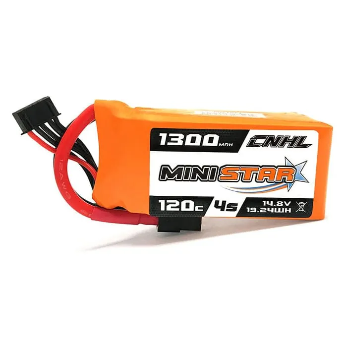 CNHL MiniStar 1300mAh 4S 14.8V 120C LiPo Battery