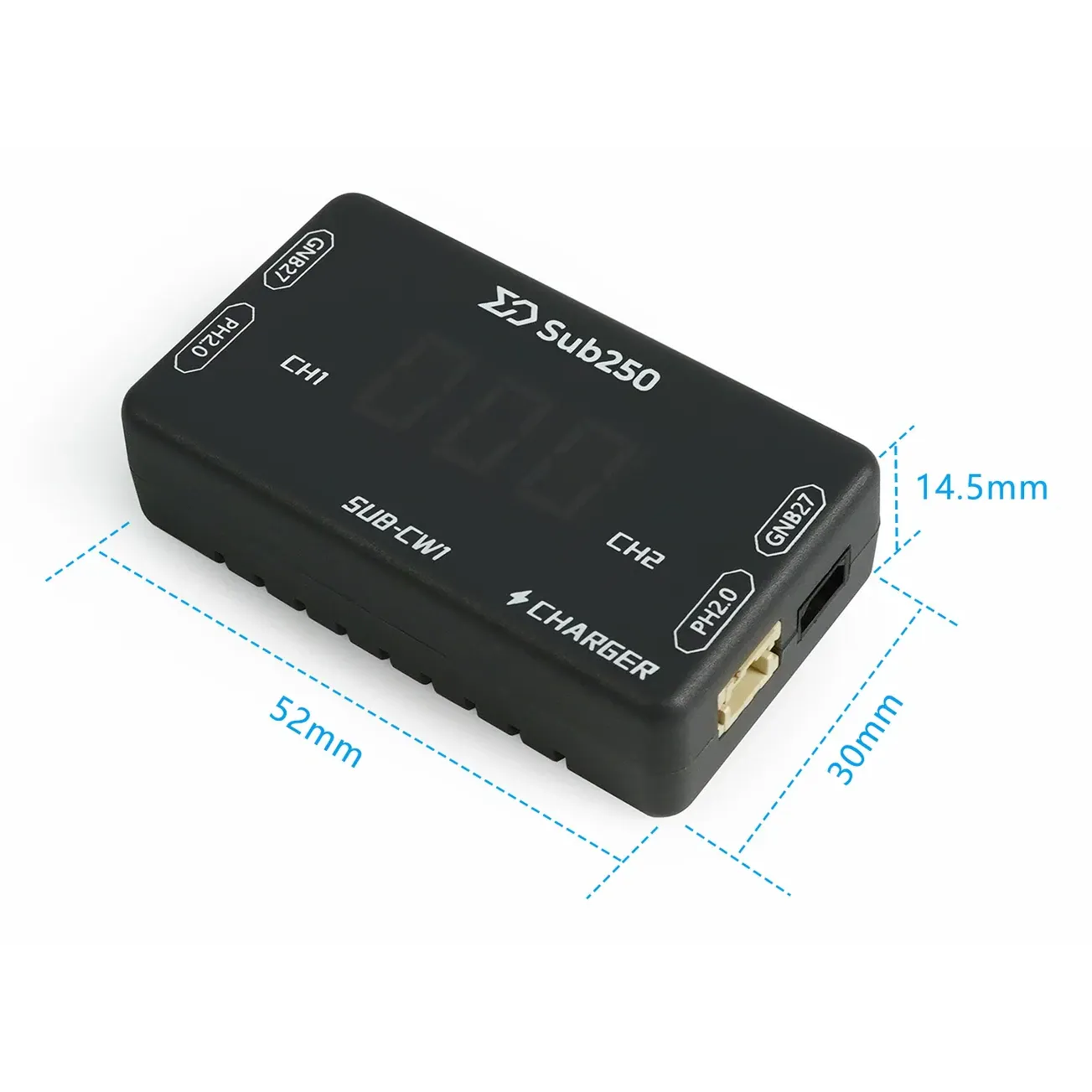 Sub250 CW1 Charger for A30 and PH2.0 Battery Connectors