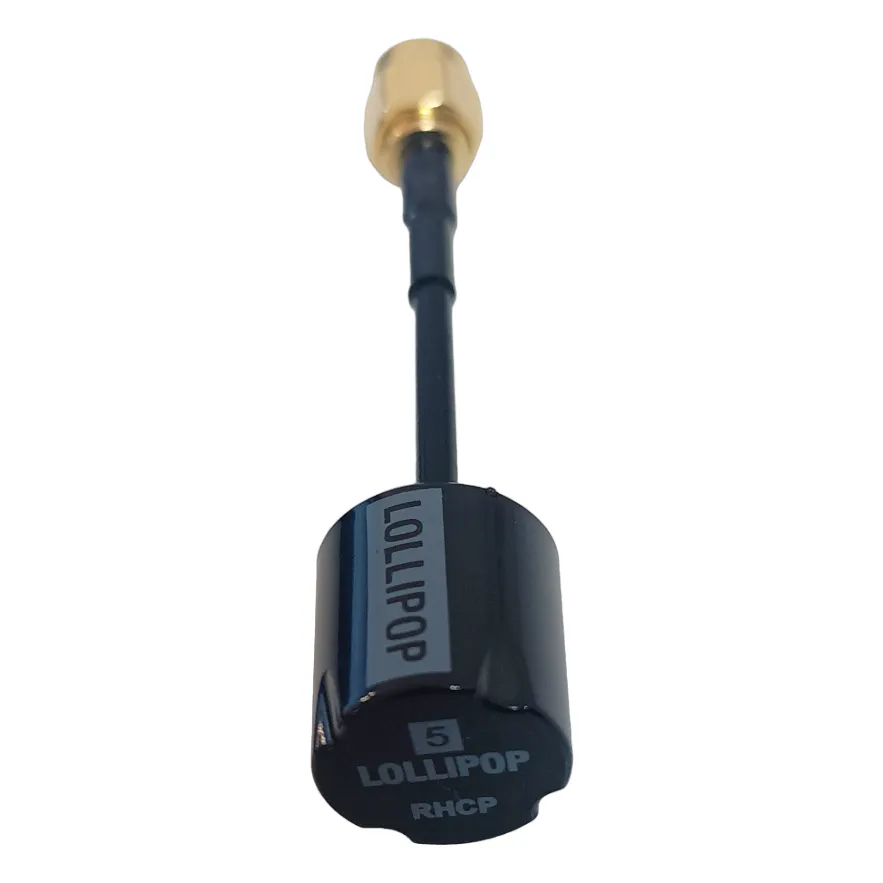 Mini Lollipop 5.8G RHCP FPV Antenna 60mm SMA (Black)