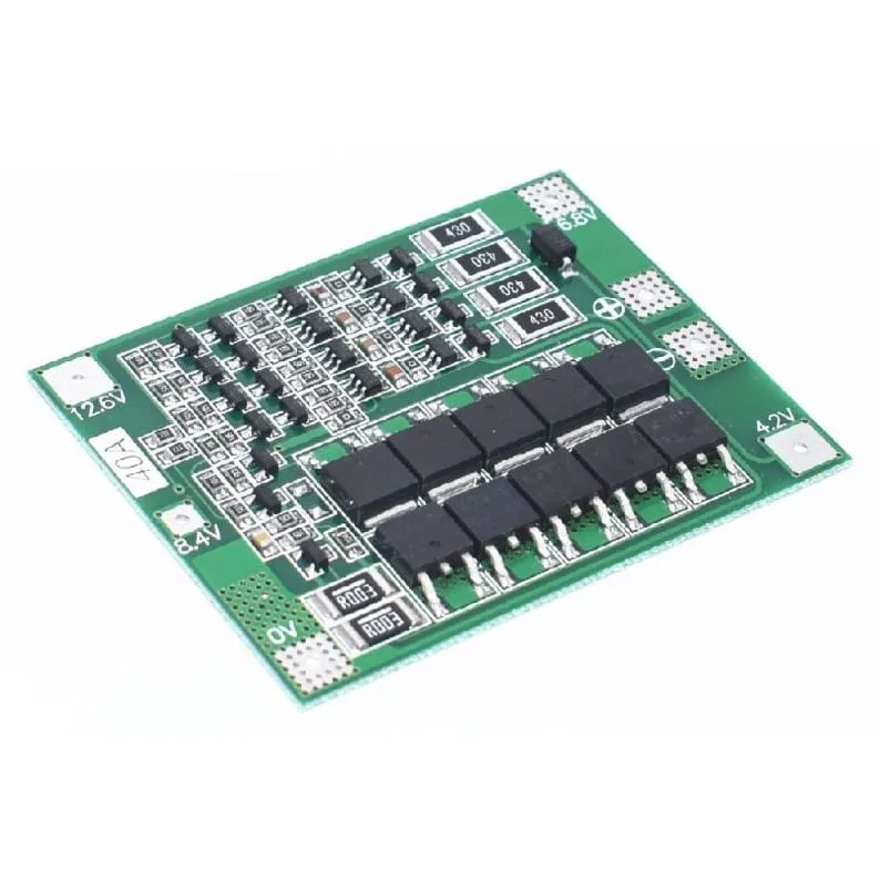 4S 40A 18650 Li-Ion Battery Protection Board with Balance (14.8V)