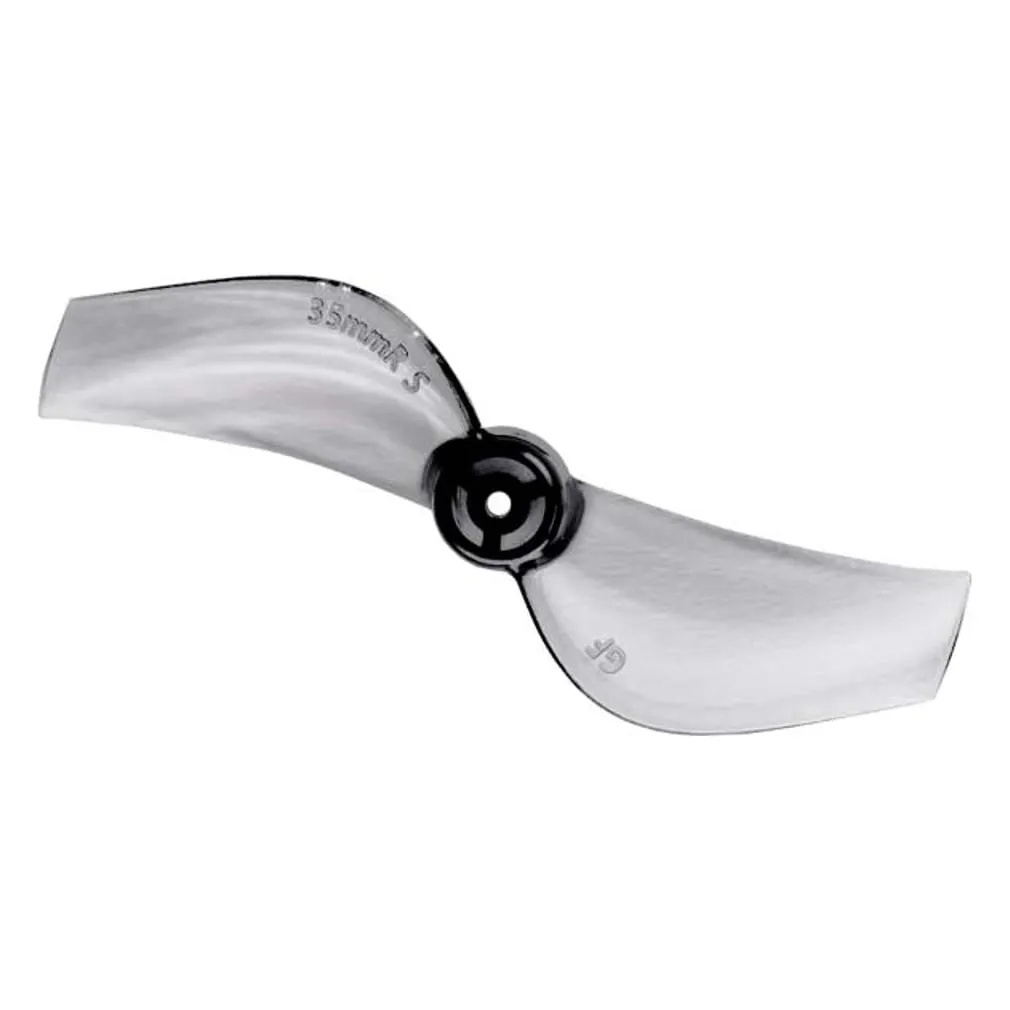Gemfan 35MMS 2-Blade Propeller — 1mm Shaft (Set of 8 — 4CW+4CCW) — Color: Black