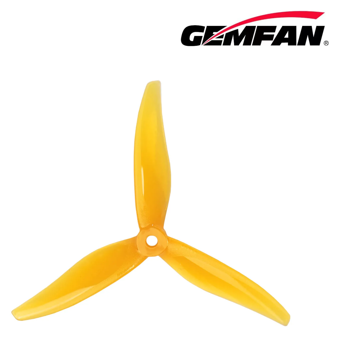 Gemfan Yuki 5129 Tri-Blade Propeller (Set of 4) — Color: Yellow
