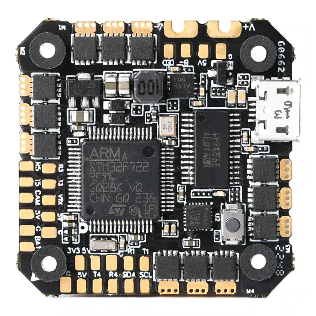 T-Motor F7 AIO FC — F722 + 45A 2-6S BLHeli_S ESC (25×25)