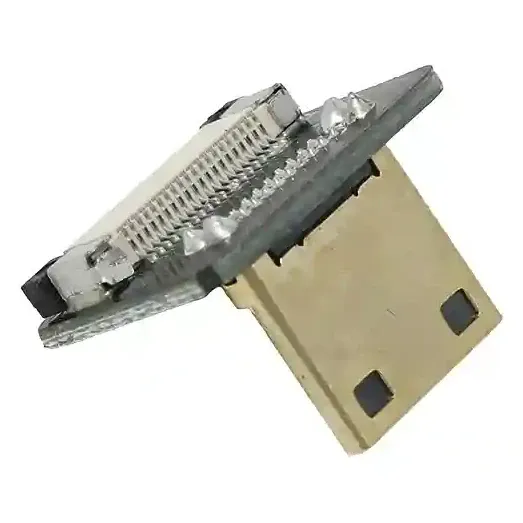 Mini HDMI Right Angle (L Bend) Plug for DIY HDMI Cables