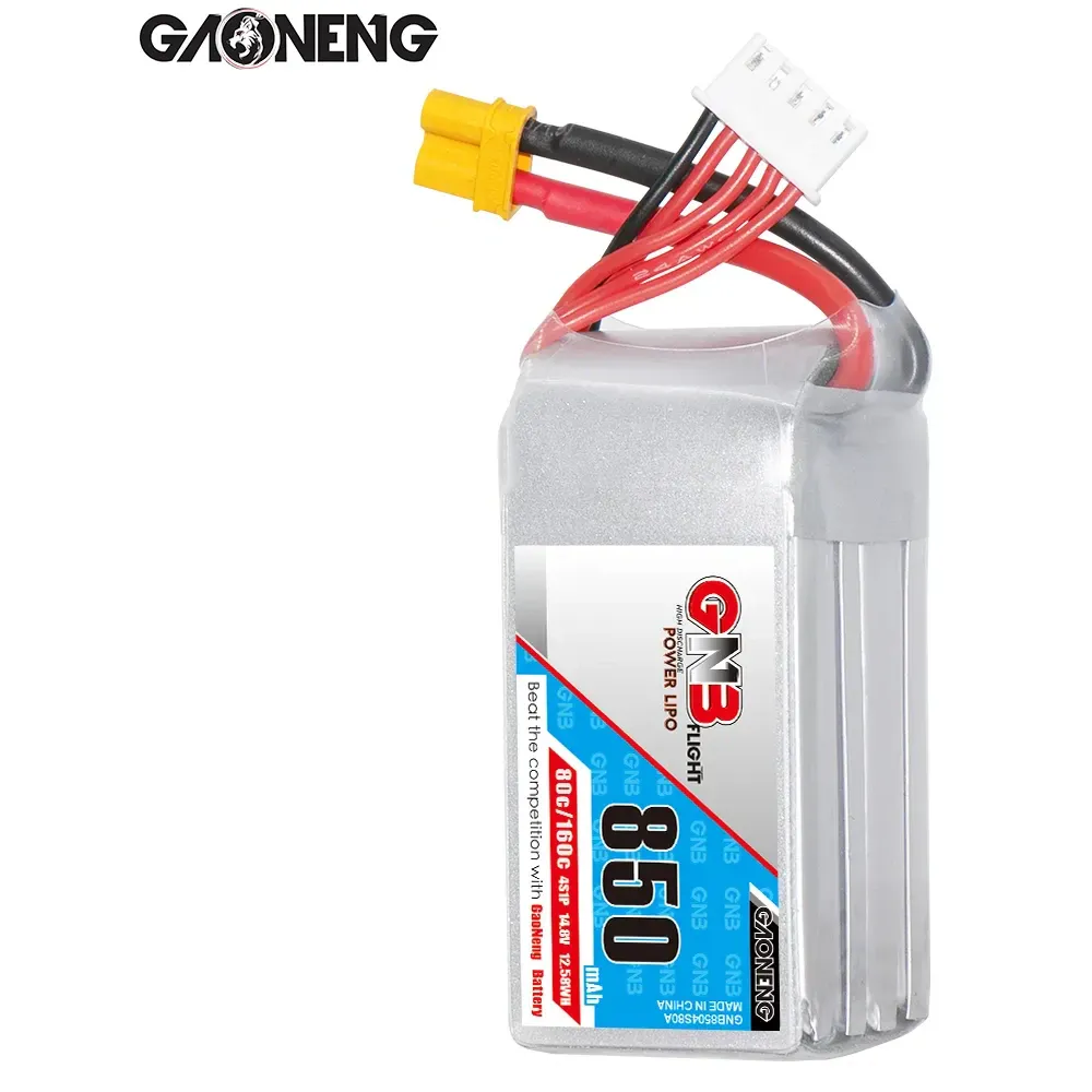 GAONENG GNB 850mAh 4S 14.8V 80C XT30 LiPo Battery