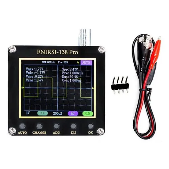 FNIRSI-138PRO 2.4" TFT Digital Oscilloscope 2.5MS/s 200kHz Built-in PWM