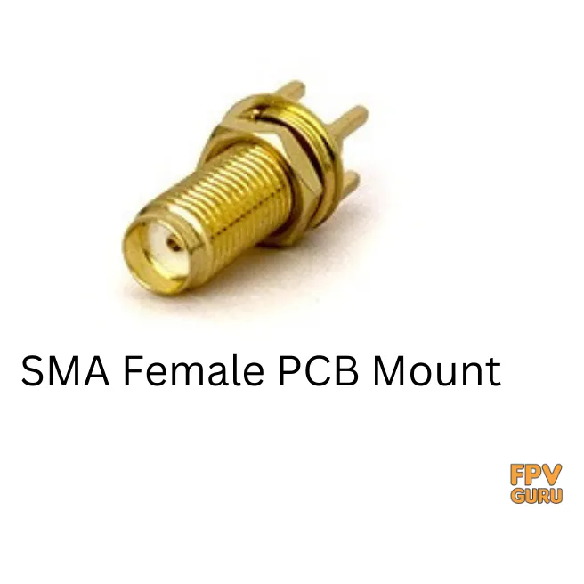 SMA Female Straight Long Connector for PCB Mount