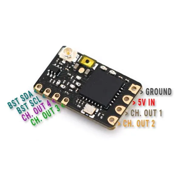TBS Crossfire Nano RX SE w/ Immortal T V2 Antenna