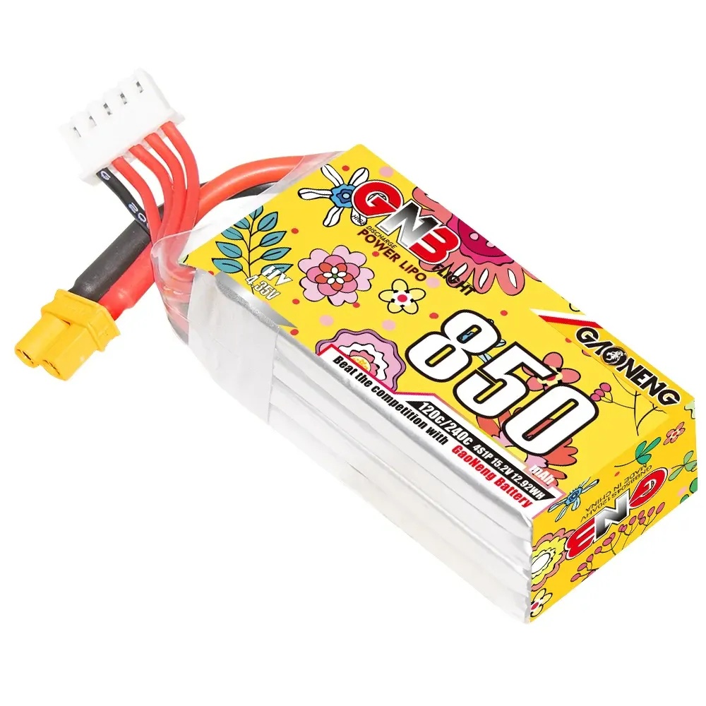 GNB 850mAh 4S 15.2V 120C LiHV Battery (XT30)