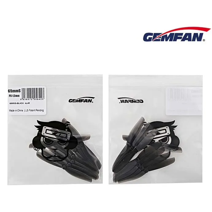 Gemfan 65mm Bi-Blade 2.5" Propeller (Set of 8 — 4CW+4CCW)