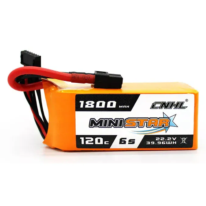 CNHL MiniStar 1800mAh 22.2V 6S 120C LiPo Battery