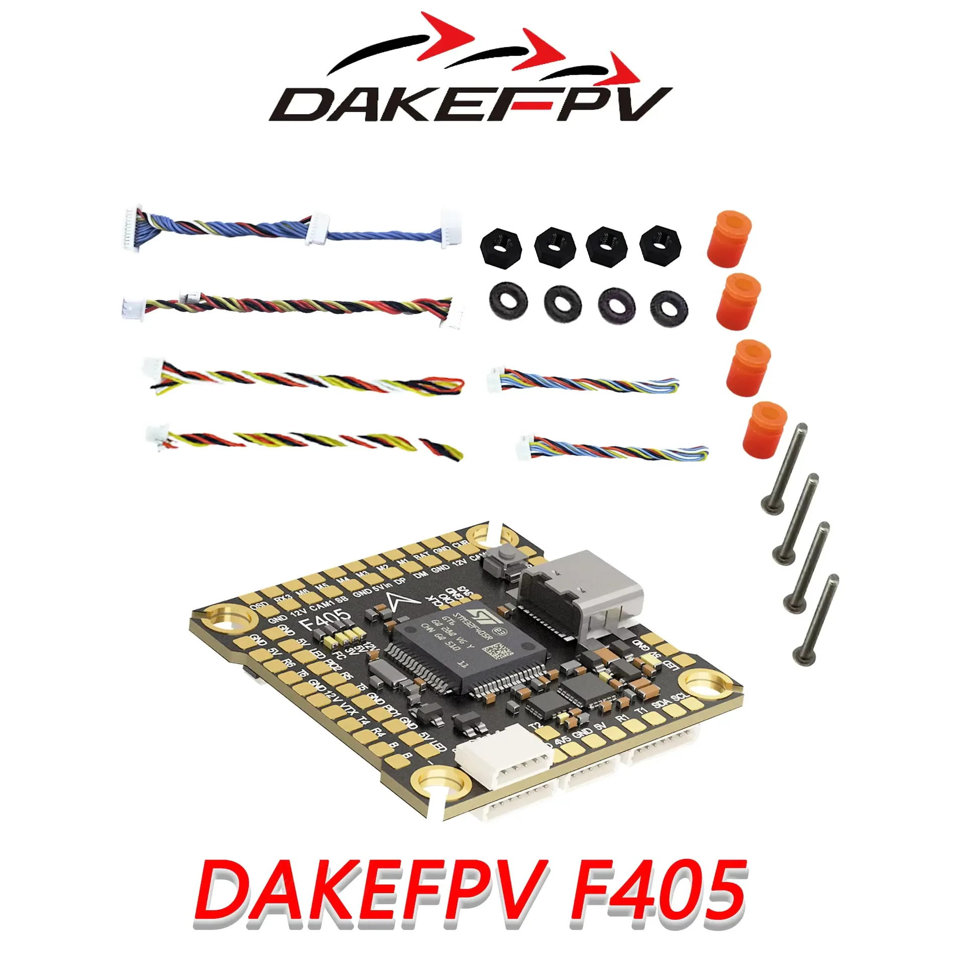 DAKEFPV F405 Flight Controller & 8S 70A 4-in-1 ESC Stack