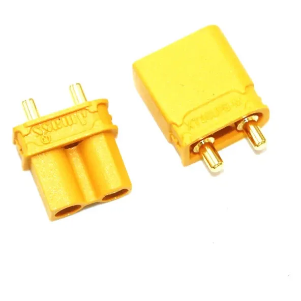 Amass XT-30UPB Vertical PCB-Mount Connector, Male + Female