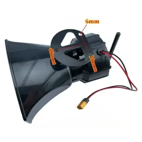 Wireless Drone Loudspeaker with Ground Mic, XT30 Plug & Hanging Mount