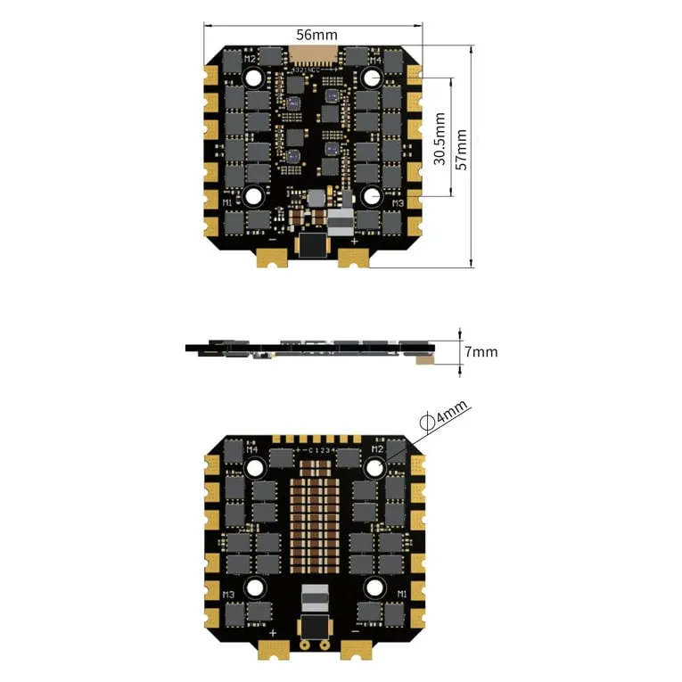 Spedix BLS 100A AM32 3-8S 30x30 4-in-1 ESC