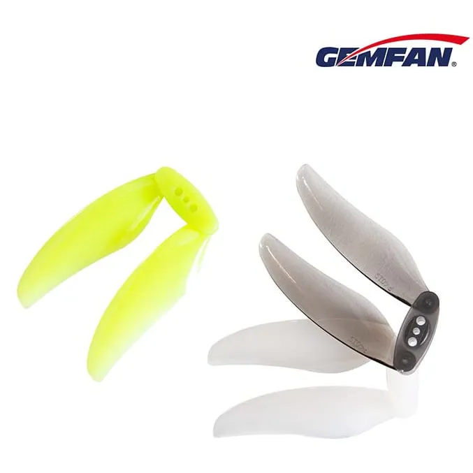 Gemfan Floppy Proppy F4019-2 Blade Propeller (Set of 4 — 2CW+2CCW) Clear Grey