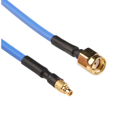 MMCX Male to SMA / RP-SMA Female Pigtail 90mm — Connector: SMA